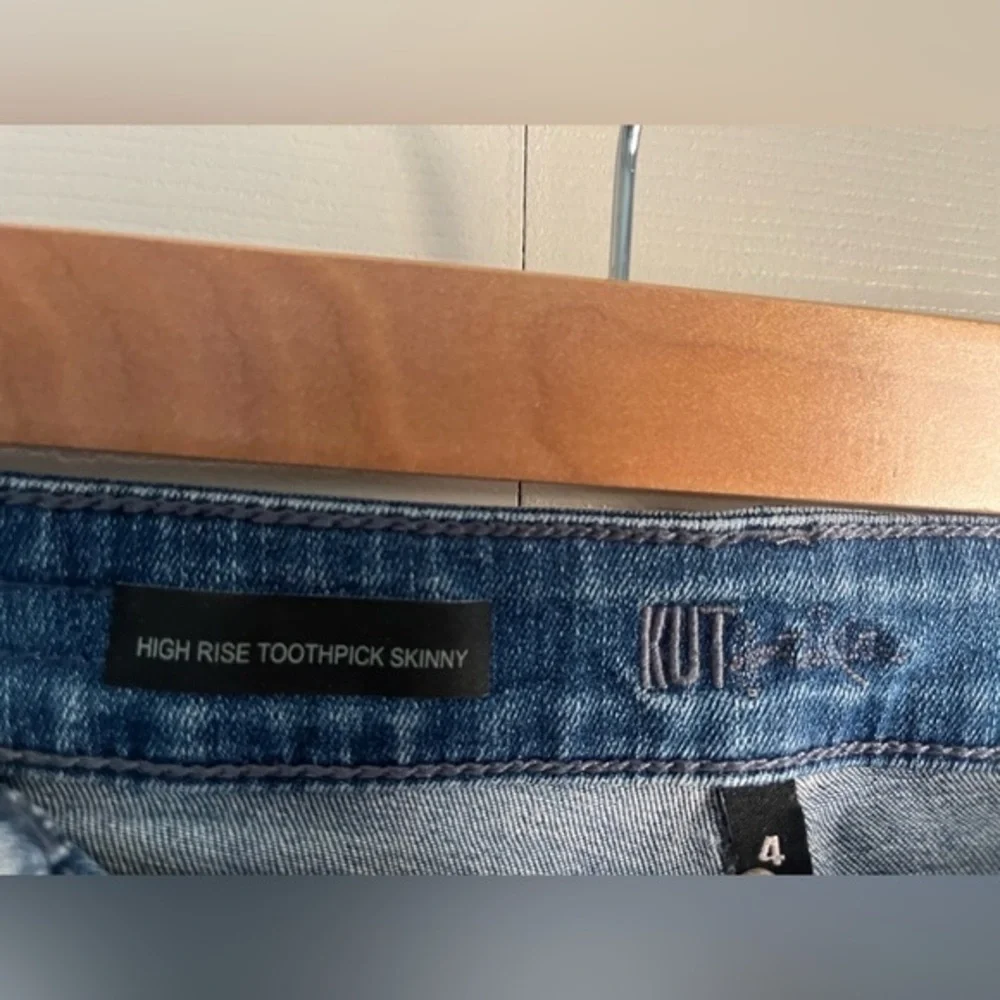 KUT from the Kloth Toothpick‎ Skinny Denim High Rise Blue Jeans Size 4